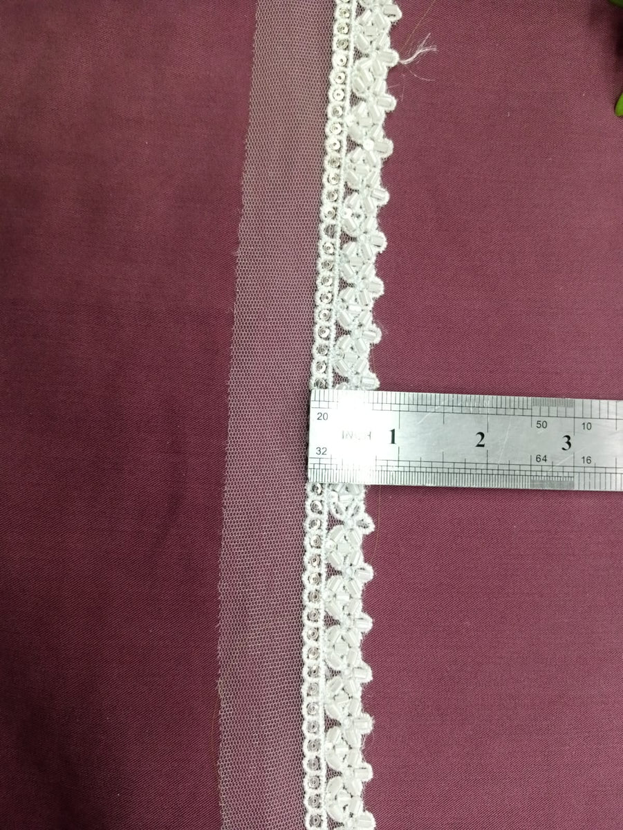 LC15330 - Fancy Cutdana Lace – Fancy Button Corner