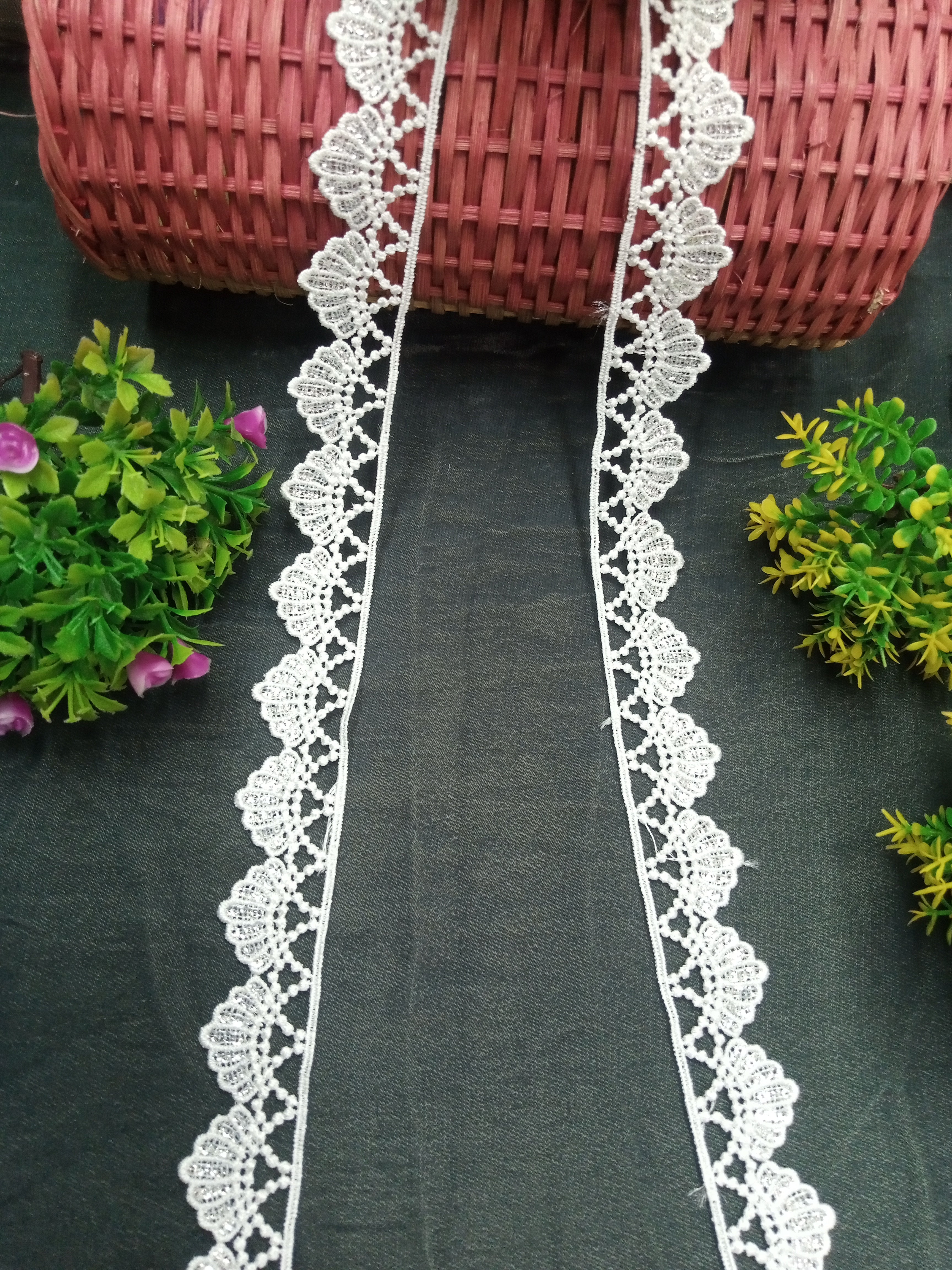 LC14497 - Milky Sitara Lace