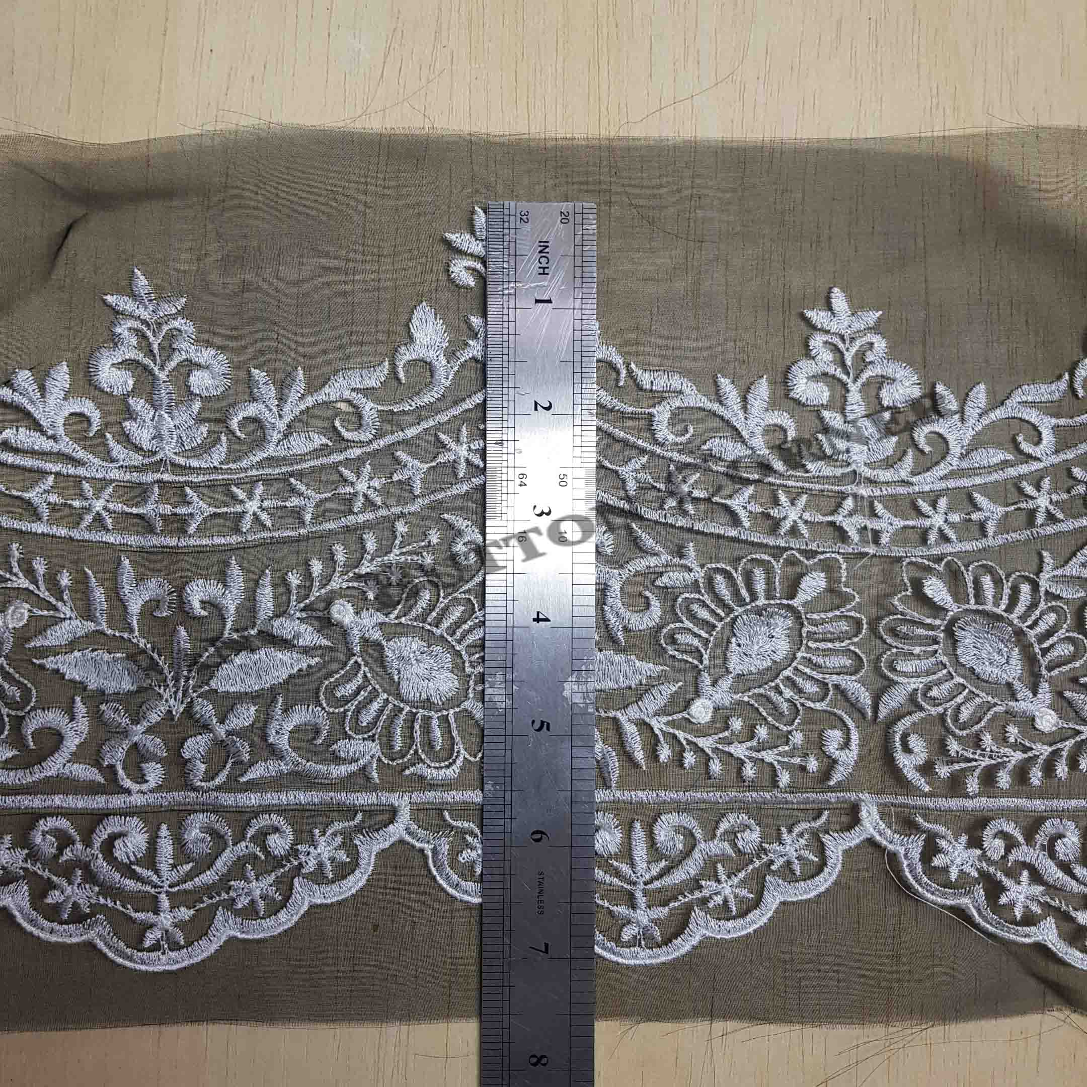 BD00165 - Pure Organza Border