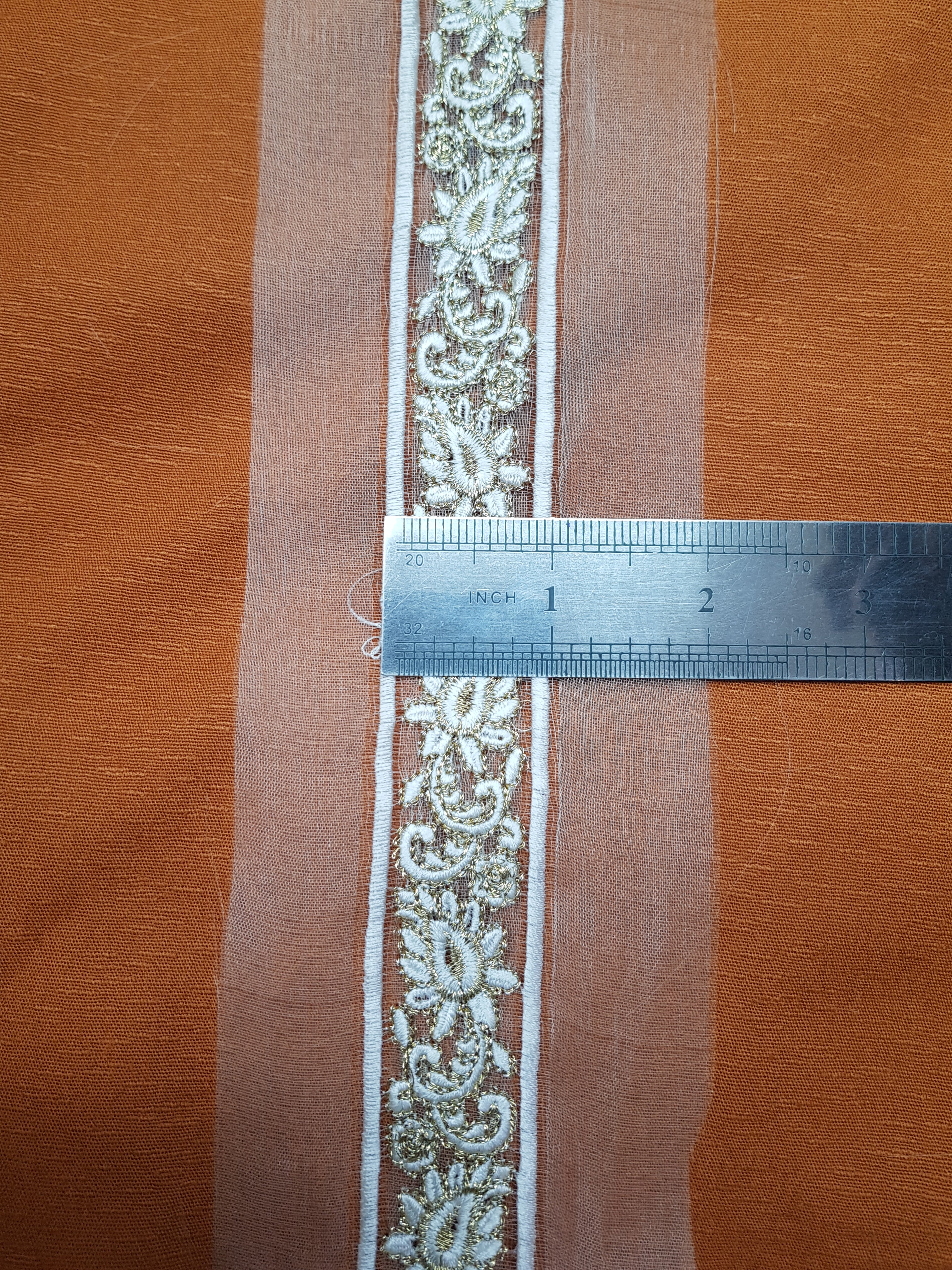 BD00322 - Pure Organza Border